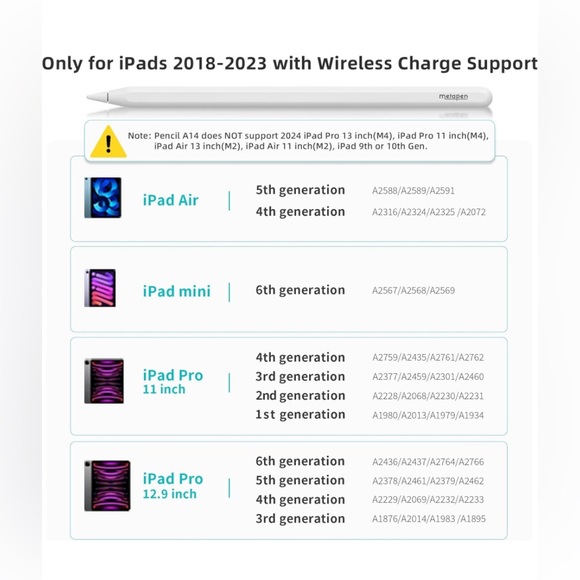 Metapen iPad Pencil A14 Wireless Magnetic Charge - Picture 4 of 10